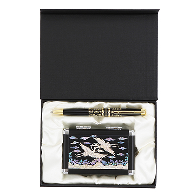 훈민정음볼펜+쌍학나전손톱깍이2종세트