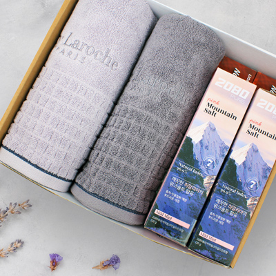 기라로쉬 큐브타올 2매 치약 4종세트