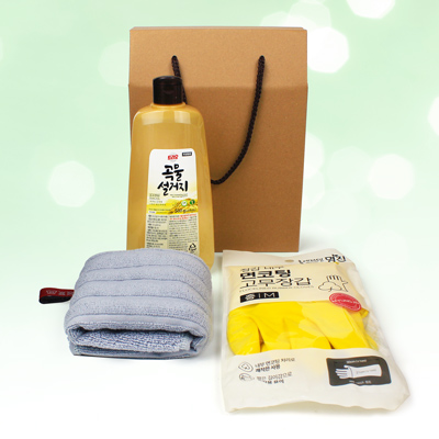 트리오 주방세제 고리 주방타올 고무장갑 주방용품 3종세트