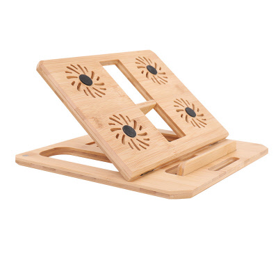 CD927 에코라이프 하이라이트 노트북 거치대 스탠드 방열 쿨러 패드 선풍 받침대 목재