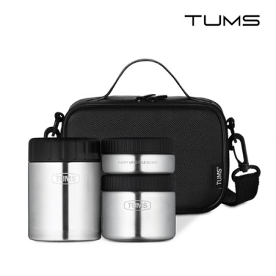 텀스 스텐 보온도시락 세트 3P (파우치)