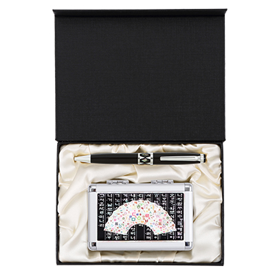 자개프리미엄볼펜+훈민한글부채자개손톱깎이2종세트