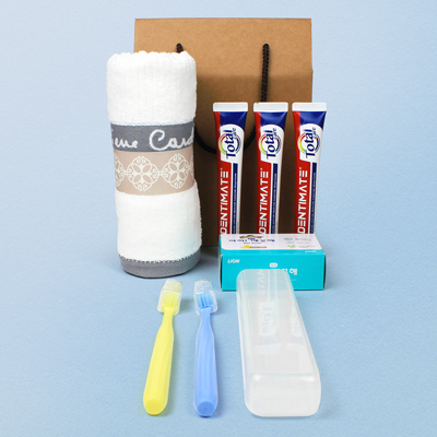 여행용 치약칫솔세트 피에르가르뎅 세면타올 5종세트