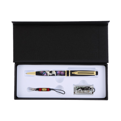 송학나전볼펜+채색송학자개USB 2종세트