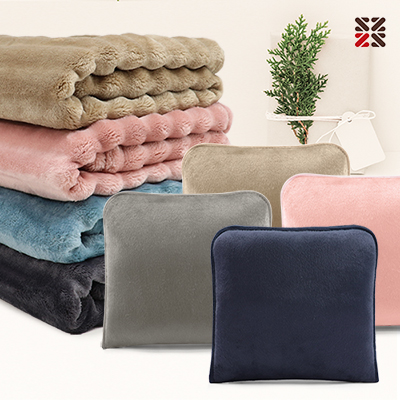 웨이브극세사쿠션담요