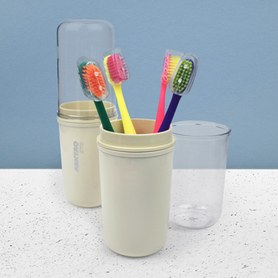 휴대용 양치컵 +부케가르니 칫솔 4매입