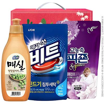 참그린매 주방세제300용기 비트액체 피죤 3종세트