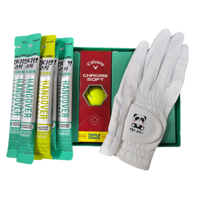 캘러웨이 크롬소프트 트리플트랙 원사이즈 골프장갑 컨디션스틱 5P 세트