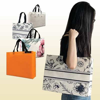 럭셔리 코팅 부직포 쇼팽백 장바구니