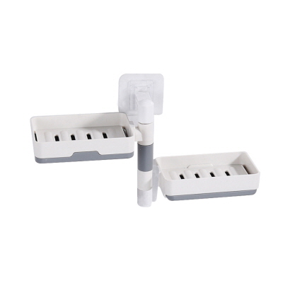 클린바스 벽결이형 다용도 2단 레이어 비누 받침대 CB823