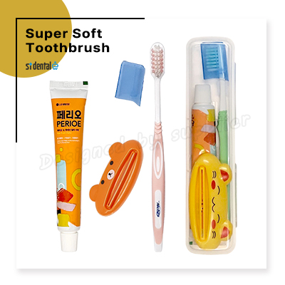 니치 슈퍼소프트캡칫솔 페리오치약 치약짜개 슬림모 구강세트