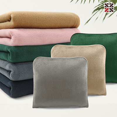 120 솔리드극세사쿠션담요