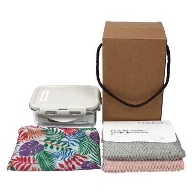 락앤락 밀폐용기+락앤락수세미 2매입+빅사이즈 장바구니