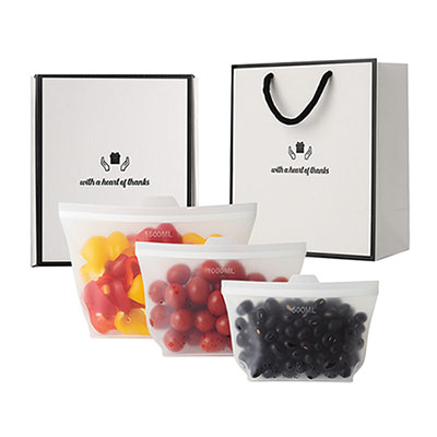 웰세스 실리콘지퍼백3종세트 (500,1000,1500ml)