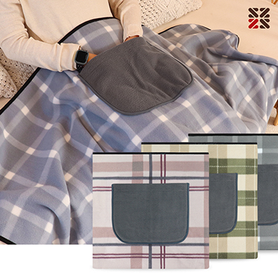 패턴특대주머니담요