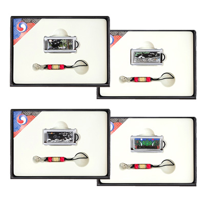 채색송학,채색십장생,일월오봉도,백호자개USB