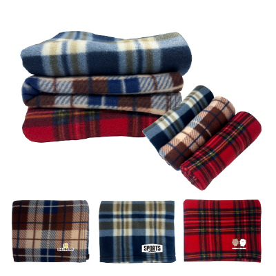 체크 무릎 담요 100x80cm