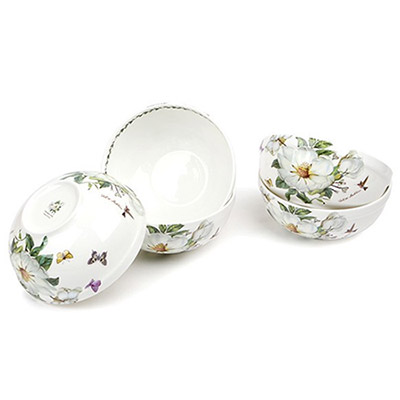 본차이나 목련 면기 5P 세트