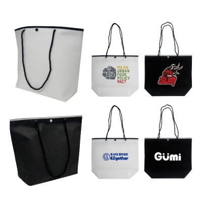 프리미엄 끈 부직포 가방 소형 34x30x12cm