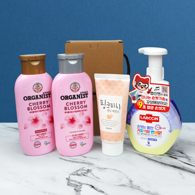 LG 오가니스트 샴푸 컨디셔너  랩신 4종 세트