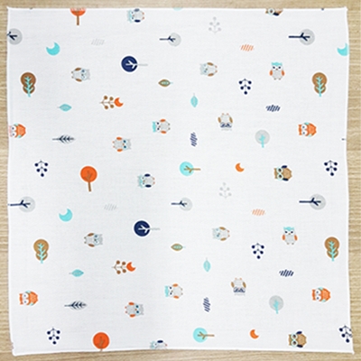 H 캐릭터 무형광 나염가제 손수건