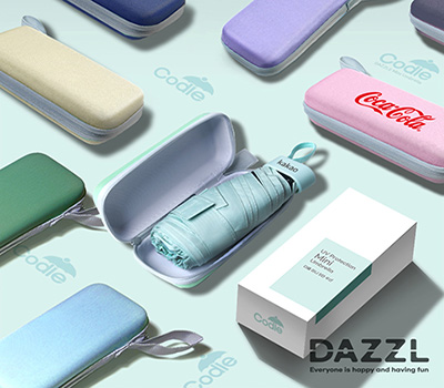 다즐 코디 5단 미니우산( 고급파우치, 개별케이스포함 )