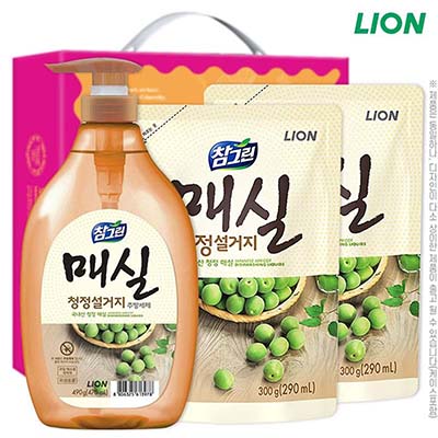 참그린 매실490펌프 매실300리필2P 3종세트