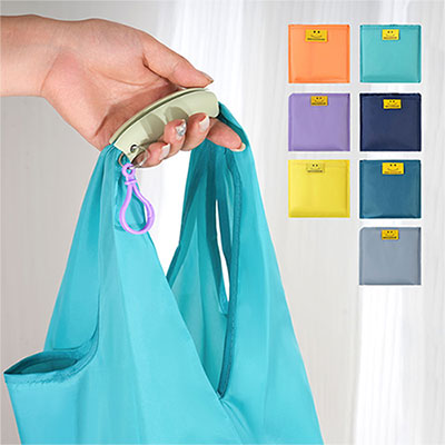 핸드그립 스마일 접이식 장바구니