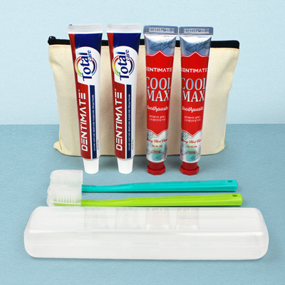 크리오 휴대용 치약칫솔세트 8종세트