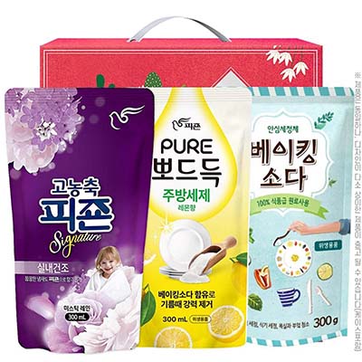 베이킹소다 뽀드득주방세제 피죤 3종 선물세트