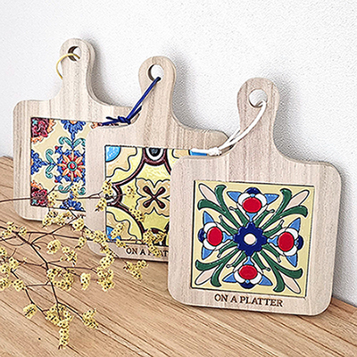 유럽풍타일냄비받침