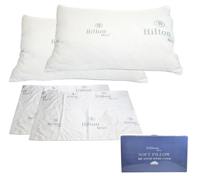 {힐튼 프리미엄 베개 2P 세트}베개피 포함/개별고급케이스