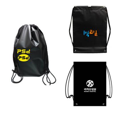 검정비닐가방 (비닐배낭) / 양줄백팩 / 백쌕