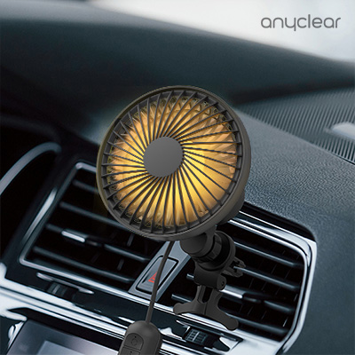 애니클리어 차량용 USB 자동회전 선풍기 써큘레이터