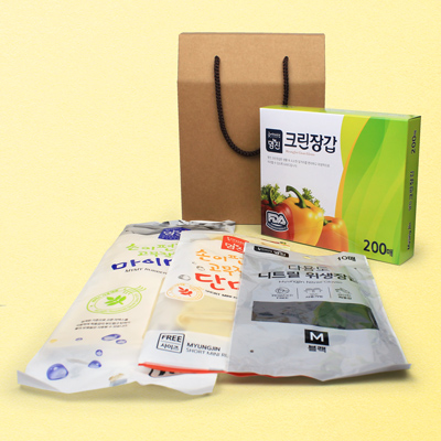 크린 위생장갑 200매 주방용품 장갑 4종세트