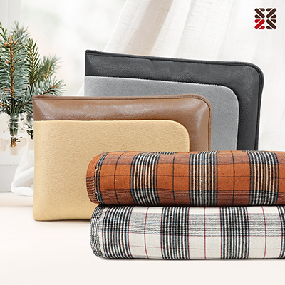 타탄더블양면 스톤쿠션담요A