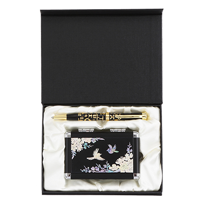 한글볼펜+매화나전손톱깍이2종세트