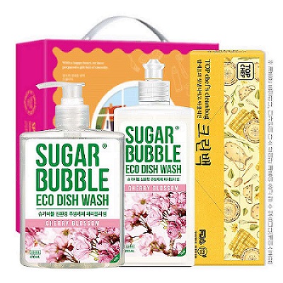 슈가버블 주방세제470펌프 280용기 크린백 3종세트