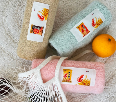 크로커다일 퍼스널 라벨 호텔타올 3매세트 220g