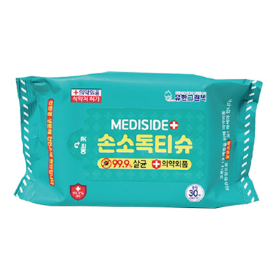 친환경 메디사이드손소독티슈 30매