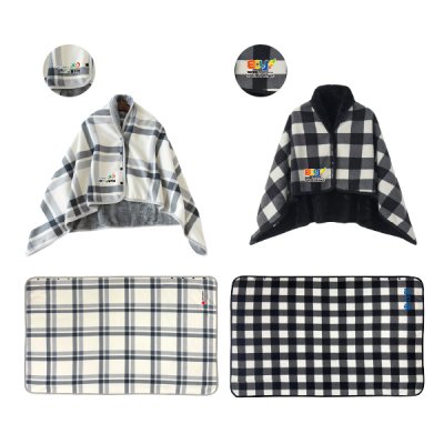 극세사 똑딱이 망토무릎 담요 130x80(cm)