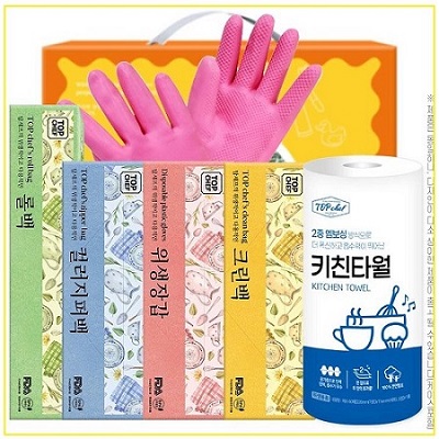 고무장갑  롤백 크린백 위생장갑 지퍼백 키친타올 6종 대