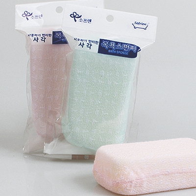 소프렌 목욕 스폰지 / 부드러운 목욕 스폰지 / 사각 목욕스폰지