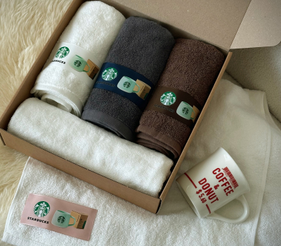 크로커다일 심플플러스 라벨 타올 4매세트 150g