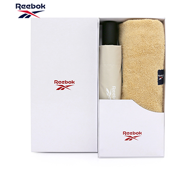 리복 3단완전자동 뉴트럴 암막 우양산+200g 코마사 면사타올 세트