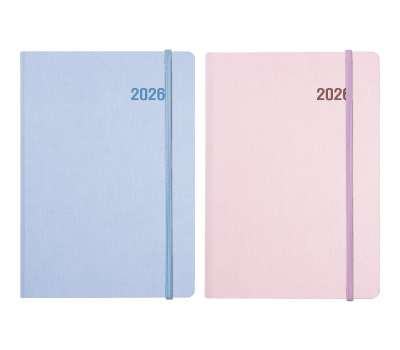 25절/32절/18절 양장 헤리밴드 다이어리 (라이트블루,라이트핑크)