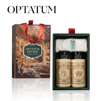 옵타움 OPTATUM 헤어세트 샴푸 & 트리트먼트 & 타월 3종 선물세트(루시드 나잇)