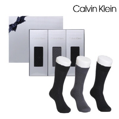 [캘빈클라인] 신사양말 도트 3족 세트_프리미엄라인
