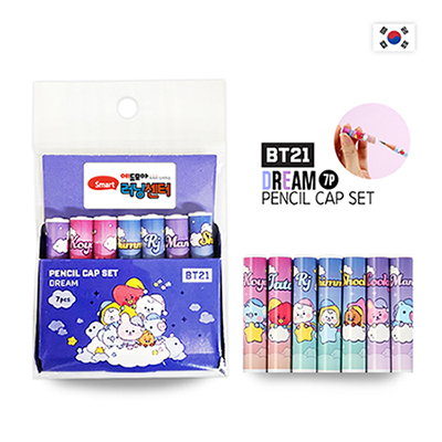 BT21 드림 연필캡 7P 세트