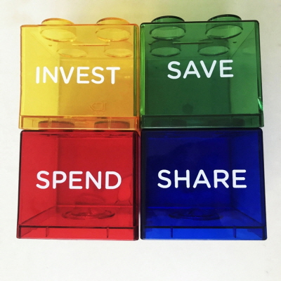 에코라이프 블록형 레고스타일 인테리어 장식용 저금통 CC126